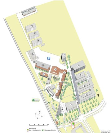 Campusplan Lageplan der Technischen Fakultät