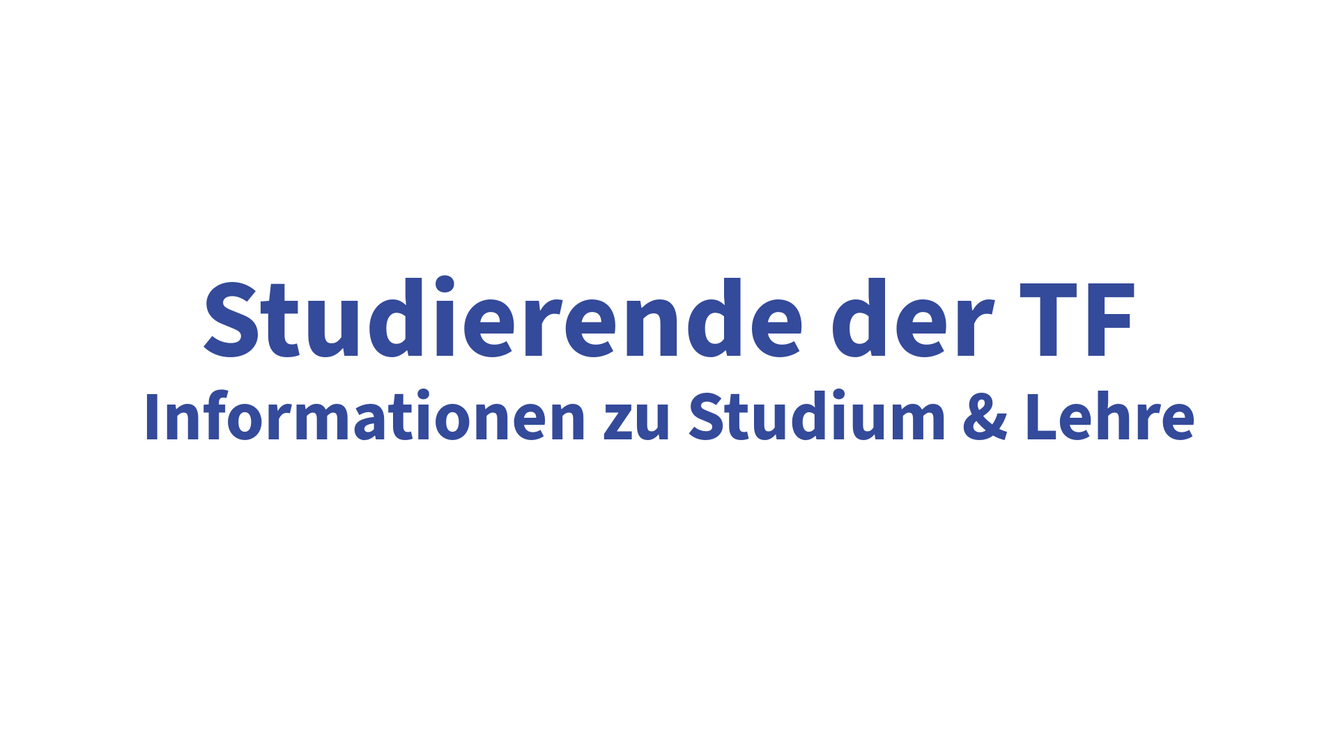 Infos für Studierende