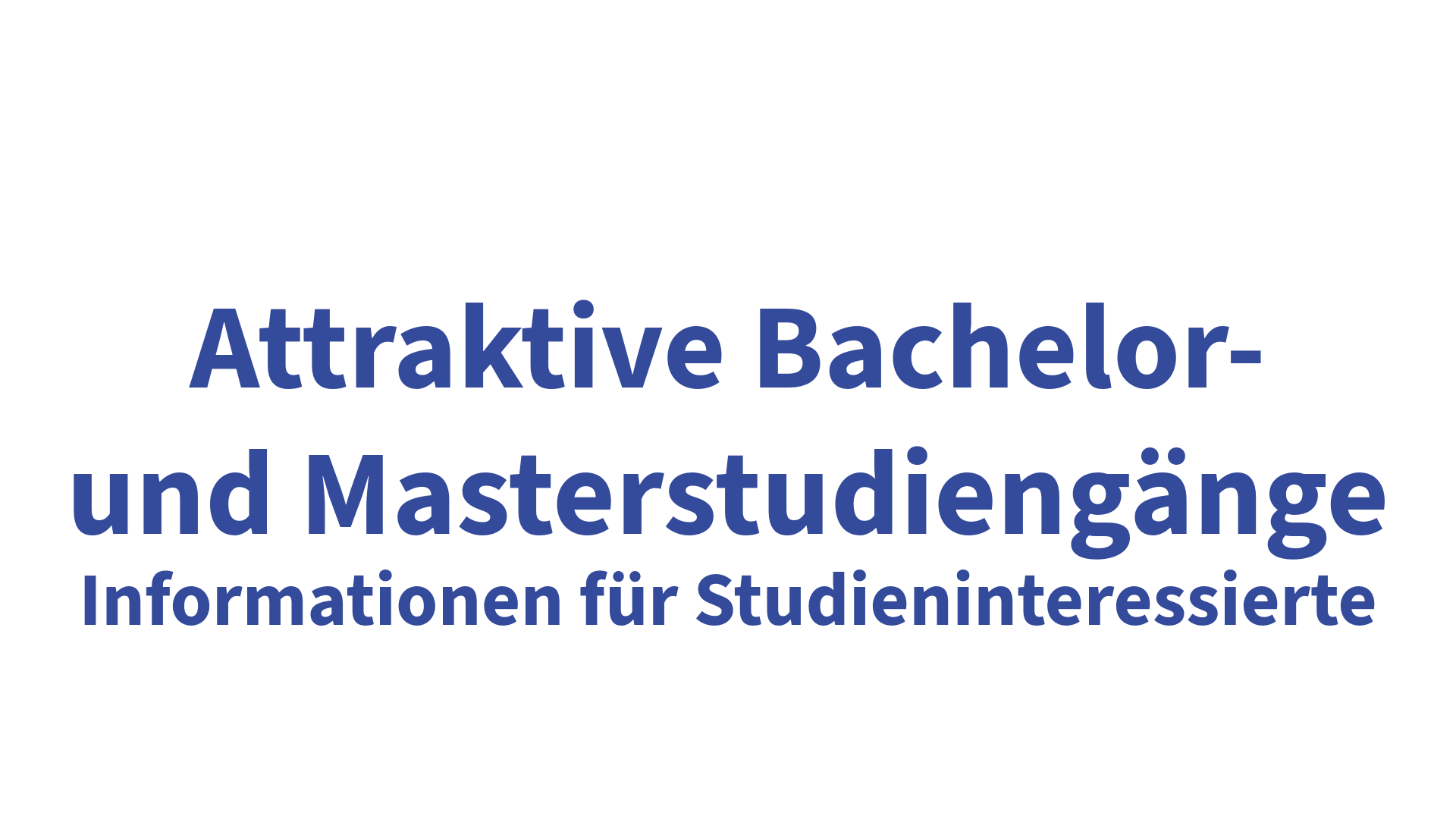 Infos Studieninteressierte