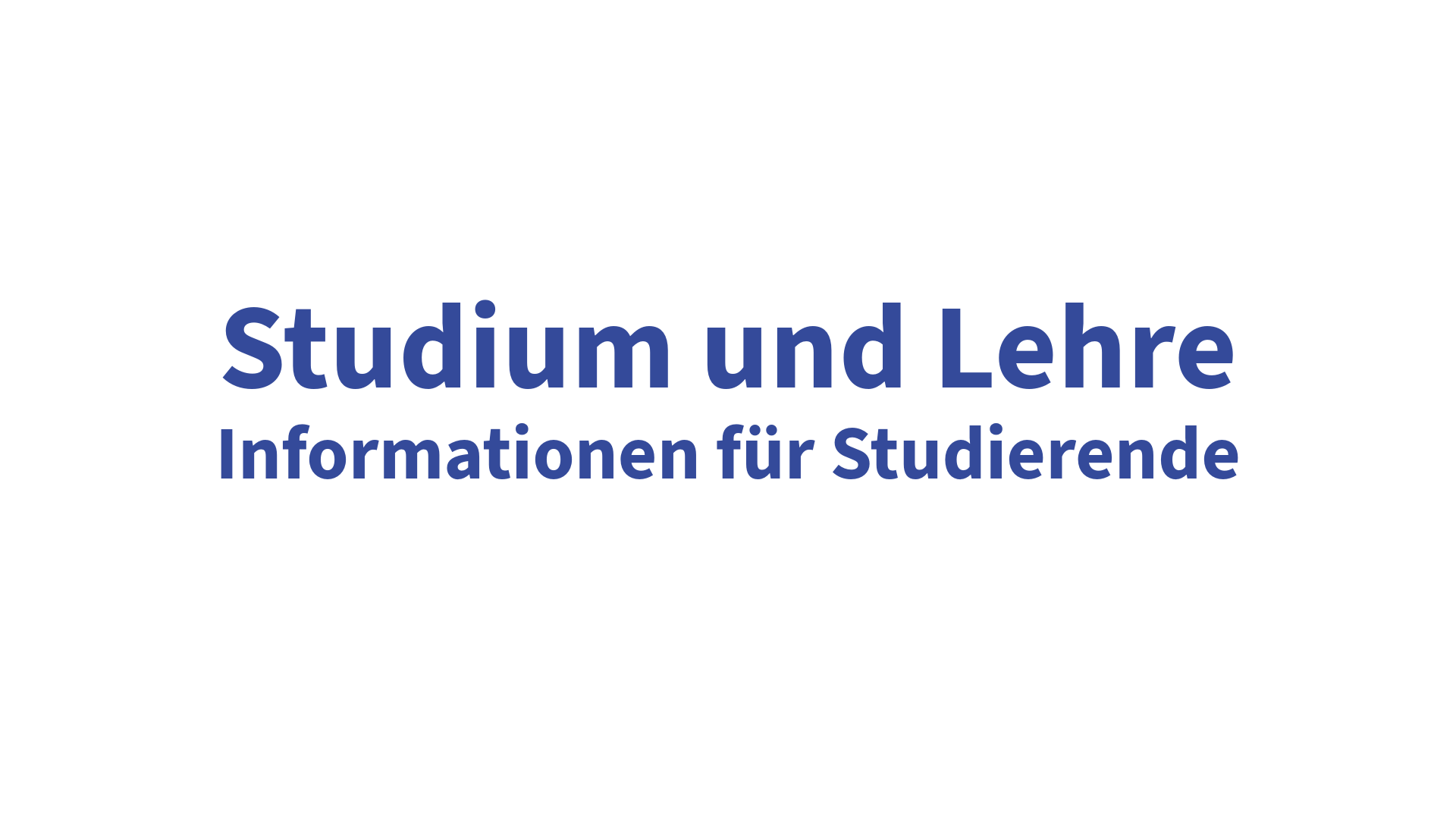 Infos Studierende